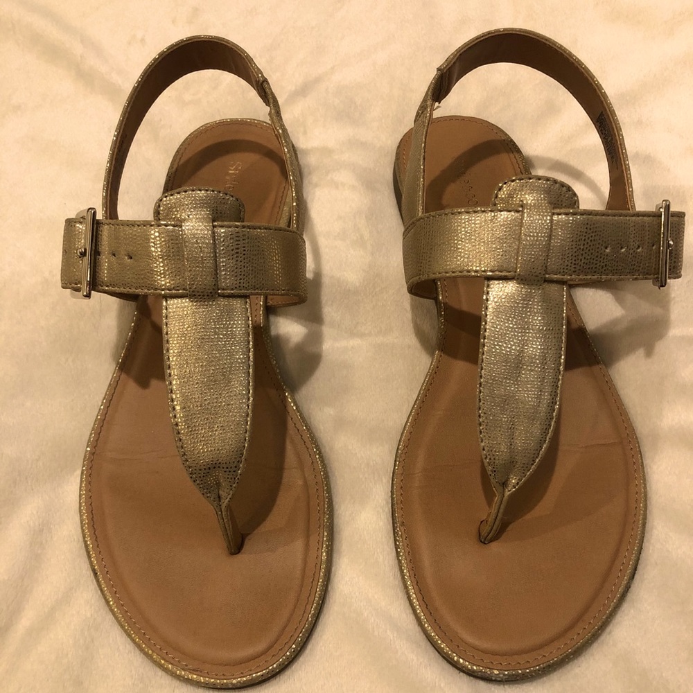 Gold sandals